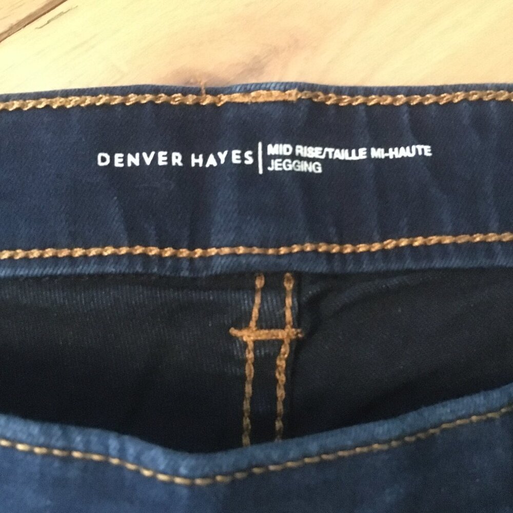 Denver Hayes Mid Rise Blue Jeggings Size 16x32 Stretch - Picture 5 of 12